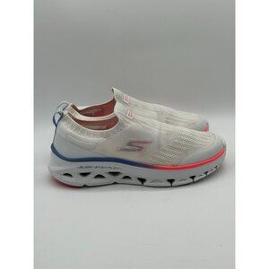 Skechers Glide-Step Flex  Slip-On Sneakers Size 9 White & Red